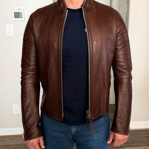 Tom Ford Brown Leather Jacket